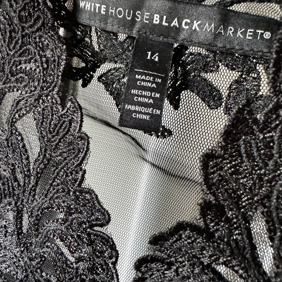 White House Black Market lace blouse - Picture 6 of 6